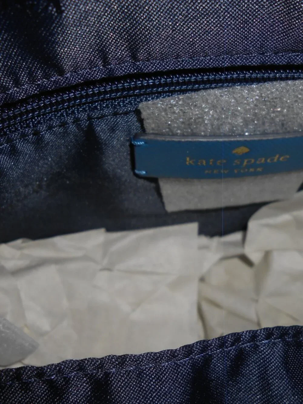 NWT Kate Spade Staci Dome Backpack Sapphire Leather Blue Bag K7340